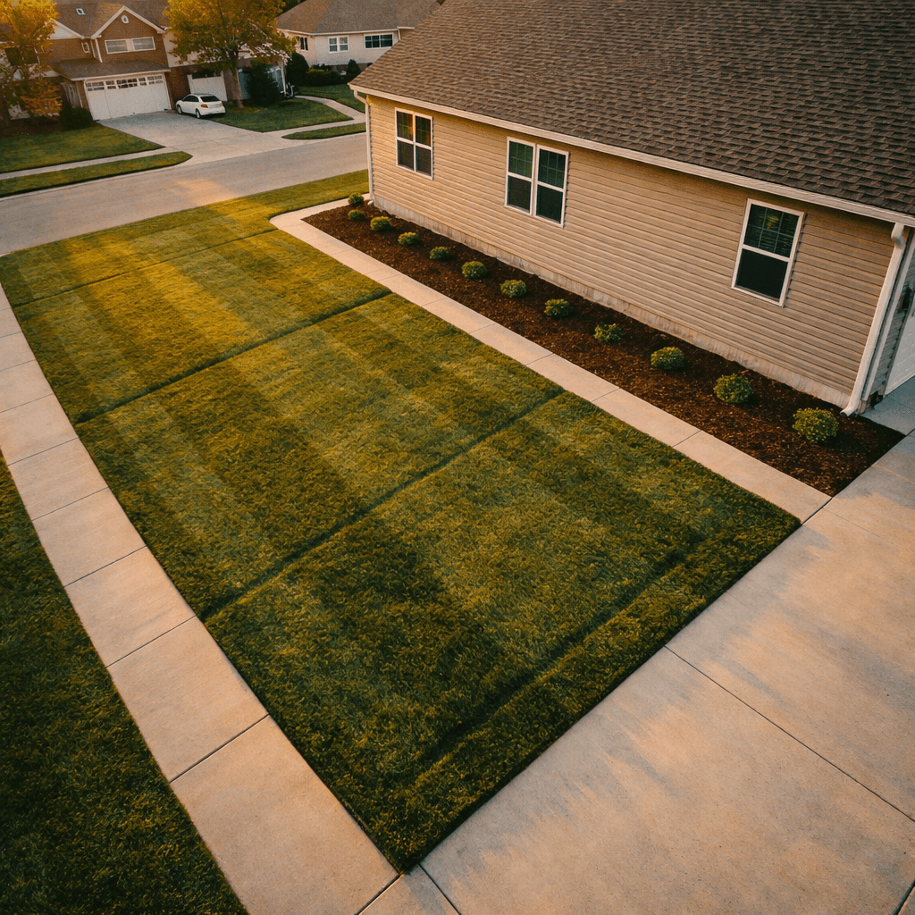 Residential Mulch Border Design